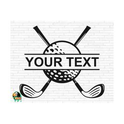 Golf Monogram SVG, Golf Split Frame Svg, Golfing Svg, Golfer Svg, Golf Club Svg, Golf Player Svg, Golf Monogram Cut Files, Cricut, Png, Svg