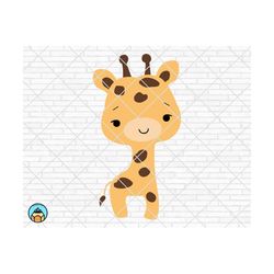 cute baby giraffe svg, baby giraffe svg, giraffe cut file, giraffe svg, giraffe clipart, cute giraffe, cricut, silhouette