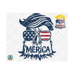 Merica Svg | Trump Eagle Svg | Trump Merica Svg | Trump 2024 Svg | Trump Sunglasses | Patriotic Svg | printable vector | 4th of july svg