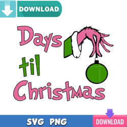 Days Til Christmas SVG Perfect Files Design Download