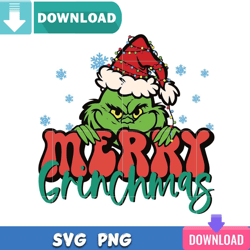 Merry Grinchmas Santa SVG Best Files for Cricut Svgtrending