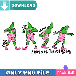 Pink Grinch Ooh Ahh PNG Perfect Sublimation Design Download