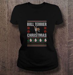 Bull terrier christmas ugly sweater TShirt