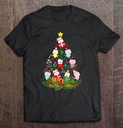 Cat Christmas Tree Meowy Christmas Tee Shirt