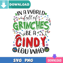 In A World Full Of Grinch SVG Best Files for Cricut Svgtrending