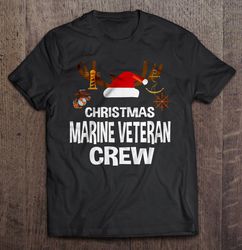 Christmas Marine Veteran Crew TShirt Gift