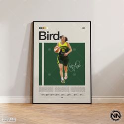 Sue Bird Poster, Seattle Storm Poster, WNBA Poster, Sports Poster, Mid Century Modern, WNBA Fans, Basketball Gift, Sport
