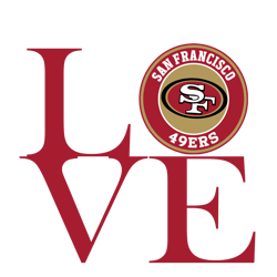 Love, San Francisco 49ers Svg, San Francisco 49ers svg, Football Teams Svg, NFL Teams Svg, Sport Svg, Digital download