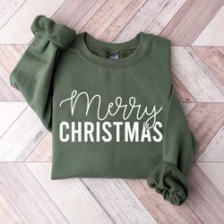 Merry Christmas Sweatshirt, Womens Christmas Shirt, Merry and Bright Christmas Sweatshirt, Christmas Sweatshirt, Womens