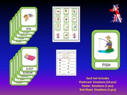 Flash Cards Verbs (Actions) 1-10-1