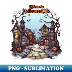 HalloweenVille - Special Edition Sublimation PNG File - Perfect for Personalization