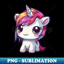 Chibi Adorable Unicorn - Premium Sublimation Digital Download - Boost Your Success with this Inspirational PNG Download