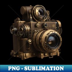 Retro Photo Camera - High-Quality PNG Sublimation Download - Instantly Transform Your Sublimation Projects