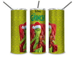 The Grinch Christmas 20 Oz Skinny Tumbler Png, Grinch Png, Christmas 20oz Tumbler Wrap, Grinch Christmas Movies Png
