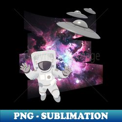 Ufo alien funny cute flying spaceship astronaut moon mars cosmic forest - PNG Sublimation Digital Download - Boost Your Success with this Inspirational PNG Download