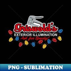 Griswold S Exterior Illumination - PNG Transparent Digital Download File for Sublimation - Add a Festive Touch to Every Day
