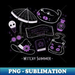Witchy Summer - PNG Transparent Digital Download File for Sublimation - Spice Up Your Sublimation Projects