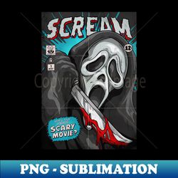 Scream comic - Sublimation-Ready PNG File - Bring Your Designs to Life