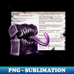 Definitely a Mimic - Decorative Sublimation PNG File - Revolutionize Your Designs