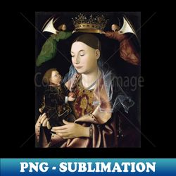 The Virgin and Child by Antonello da Messina - Special Edition Sublimation PNG File - Bold & Eye-catching