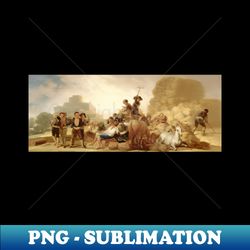 The Threshing Floor by Francisco Goya - PNG Transparent Digital Download File for Sublimation - Perfect for Sublimation Mastery