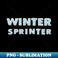 Winter Sports - Winter Sprinter - Ski Shirt - Unique Sublimation PNG Download - Enhance Your Apparel with Stunning Detail