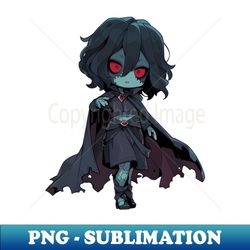 Chibi Ghoul with Cape - Instant PNG Sublimation Download - Enhance Your Apparel with Stunning Detail