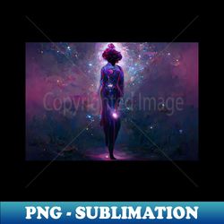 Space Girl Standing - Professional Sublimation Digital Download - Boost Your Success with this Inspirational PNG Download