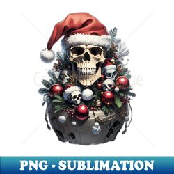 Christmas skull - Modern Sublimation PNG File - Add a Festive Touch to Every Day