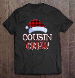 Cousin Crew Plaid Santa Hat Christmas2 Gift TShirt