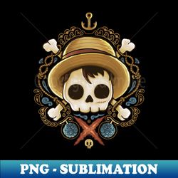 Pirate Skull - Premium Sublimation Digital Download - Boost Your Success with this Inspirational PNG Download