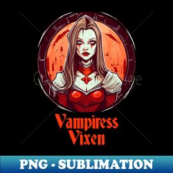 Vampiress Vixen - High-Resolution PNG Sublimation File - Stunning Sublimation Graphics
