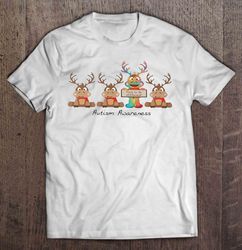 Dare To Be Different Autism Awareness Reindeer Christmas Sweater TShirt