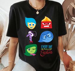 Disney Pixar Inside Out Full of Emotions Character TShirt, Joy, Anger, Fear, Sadness, Disgust, WDW Disneyland Family Mat