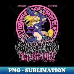Dark Magician Girl - Retro PNG Sublimation Digital Download - Fashionable and Fearless