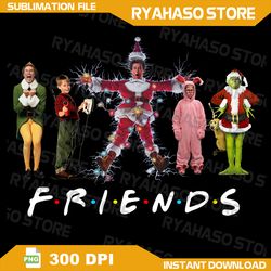 Merry Christmas PNG File Download, Funny Friends Christmas PNG, Holiday Movies Friends, 90's Movie, Christmas Movie Char