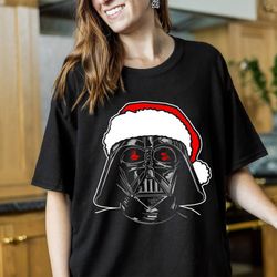 Disney Star Wars Santa Darth Vader Sketch Christmas TShirt, Funny Disney Star Wars Christmas Tee, Disneyland Matching Ch