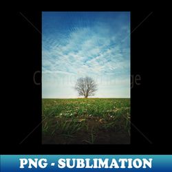 a tree in the spring field - Creative Sublimation PNG Download - Transform Your Sublimation Creations