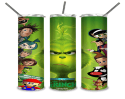 The Grinch Christmas 20/30 Oz Skinny Tumbler Png, Grinch Png, Christmas 20oz Tumbler Wrap, Grinch Christmas Movies Png