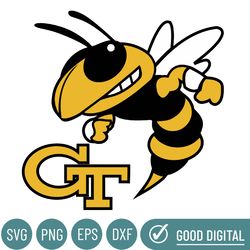 Georgia Tech Yellow Jackets Svg, Football Team Svg, Basketball, Collage, Game Day, Football, Instant Download