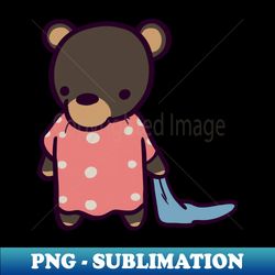 cute bear cub bedtime - sublimation-ready png file - transform your sublimation creations
