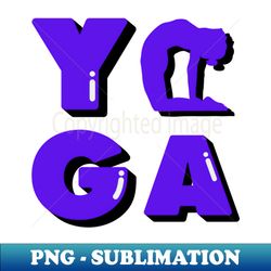 YOGA - Vintage Sublimation PNG Download - Fashionable and Fearless
