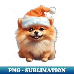 Adorable Pomeranian Dog A Detailed Illustration of Cuteness - Vintage Sublimation PNG Download - Unlock Vibrant Sublimation Designs