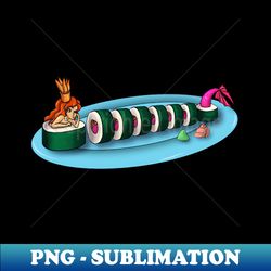 Sushi Mermaid - Instant PNG Sublimation Download - Bring Your Designs to Life