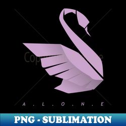 Alone Swan - PNG Sublimation Digital Download - Perfect for Sublimation Art