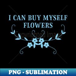 Flowers blue - Trendy Sublimation Digital Download - Perfect for Creative Projects