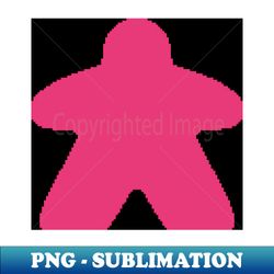Pink Pixelated Meeple - Premium Sublimation Digital Download - Bold & Eye-catching
