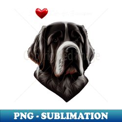 I Love My St Bernard - Unique Sublimation PNG Download - Add a Festive Touch to Every Day