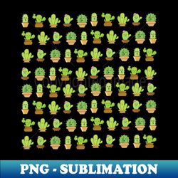 Cute Cactus Pattern - Exclusive Sublimation Digital File - Instantly Transform Your Sublimation Projects
