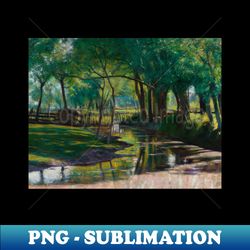 green landscape with a stream by wladyslaw podkowinski - creative sublimation png download - defying the norms